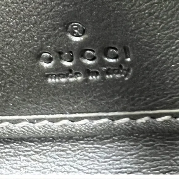 Gucci Guccissima Black GG Logo Coated Canvas Long Wallet - Picture 15 of 16